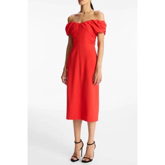 NEW A.L.C. red nora dress in red - Picture 3 of 5